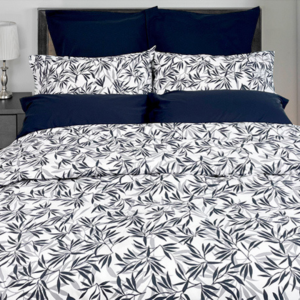 Cotton Duvet Cover Arbour Marine Set Queen