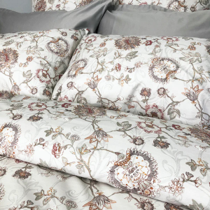 Cotton Duvet Cover Chantale Set Queen