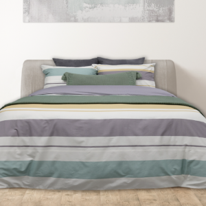 Cotton Duvet Cover Nelson Set Queen