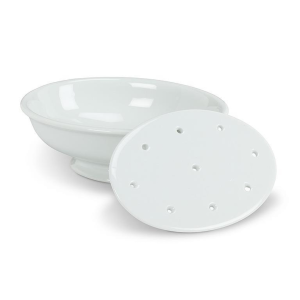 Soap Dish 2 Piece White