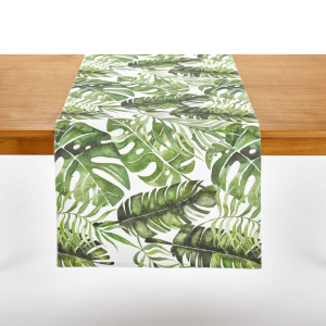 Table Runner Tropical Leaves